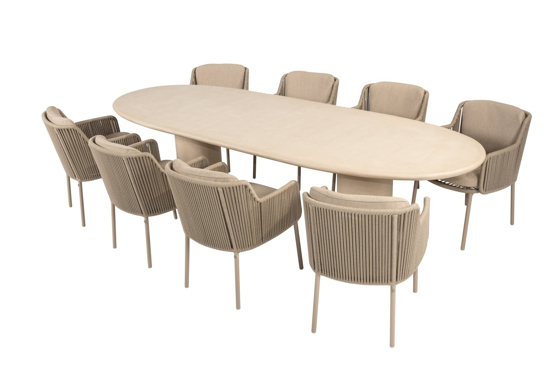 17229-17228-214401_Bernini dining set latte with Hampton oval dining tabel 300 x 110 cm 01.jpg